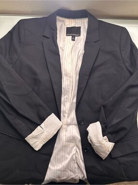 Banana republic, black wool blazer